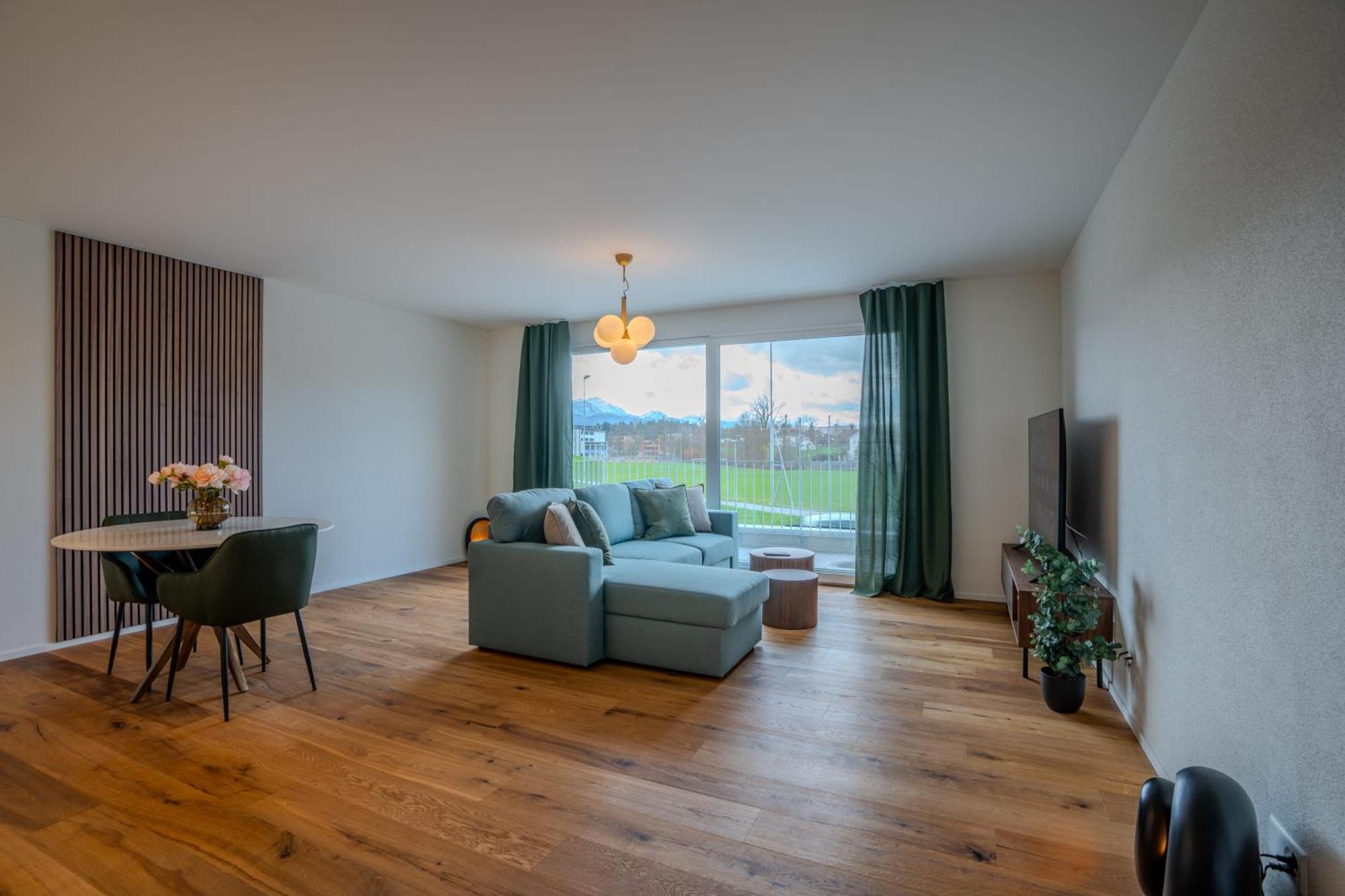 Visionary Hospitality Rothenburg, Lucerne - Premium Apartments With Free Parking, Washer, Kitchen, Terrace, 15' City Kültér fotó