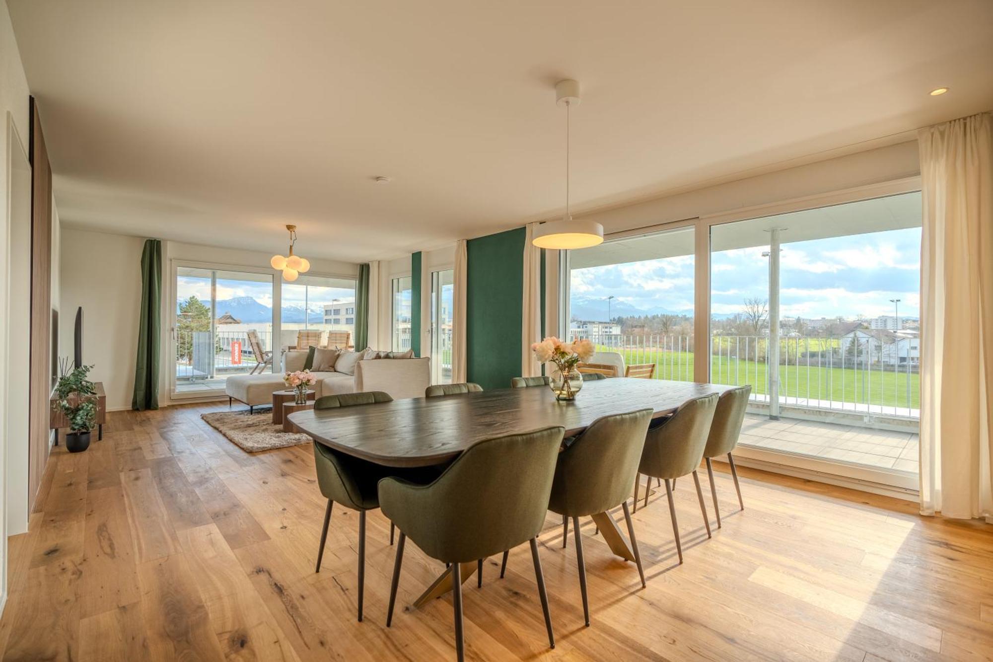 Visionary Hospitality Rothenburg, Lucerne - Premium Apartments With Free Parking, Washer, Kitchen, Terrace, 15' City Kültér fotó